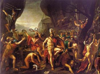 雅尅-路易 大衛 Leonidas at Thermopylae